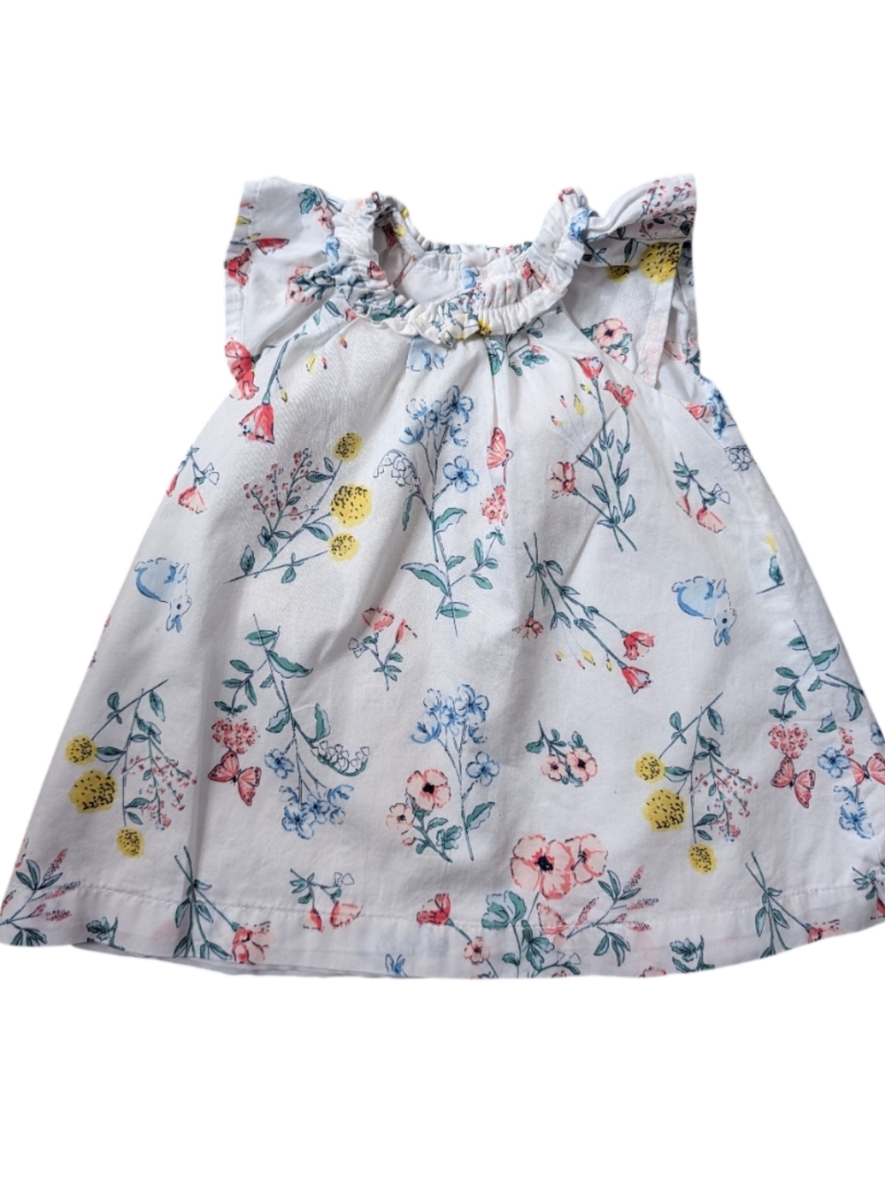 5/$25 Carter's White Floral Dress Size 6M